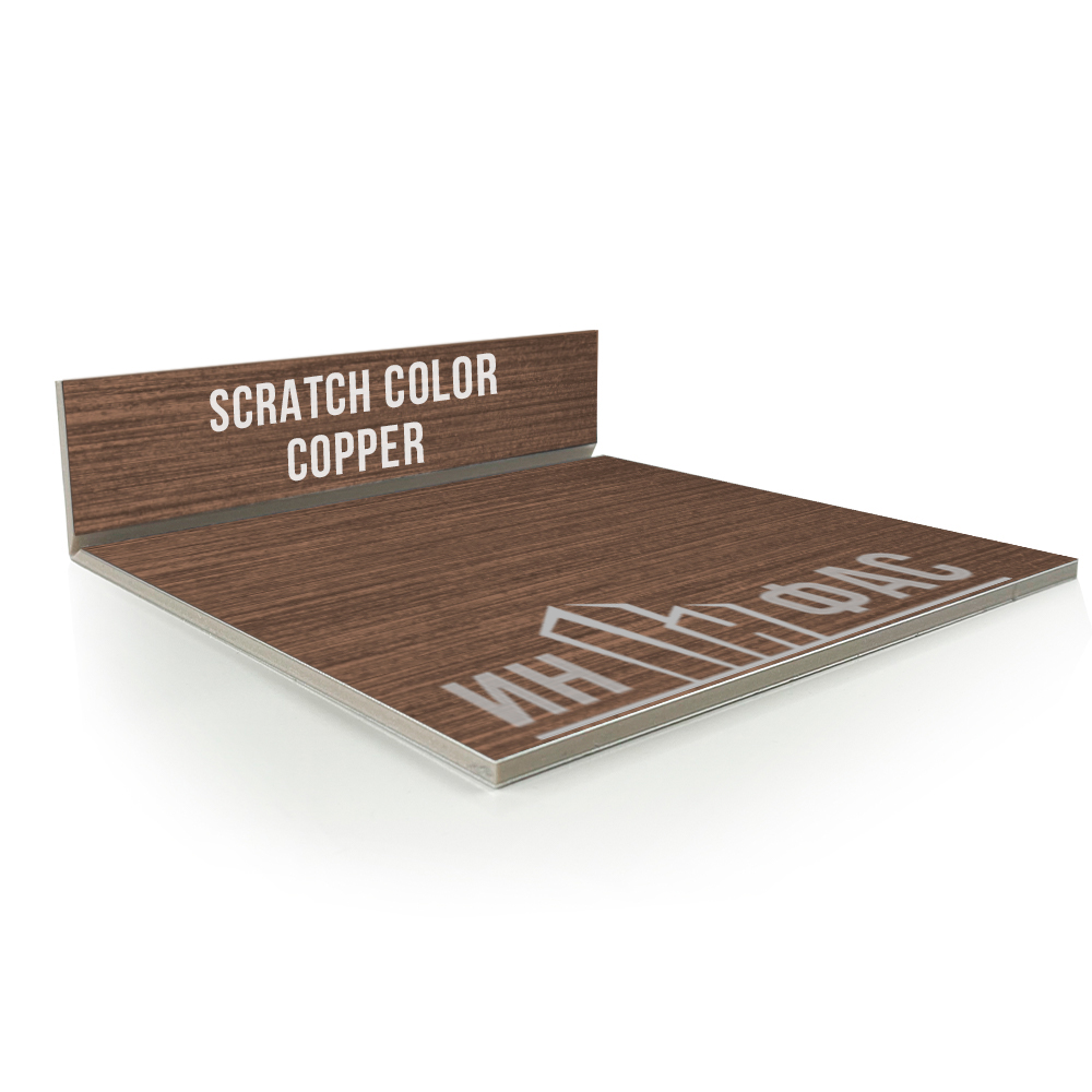 Композитные панели Alcotek scratch color copper